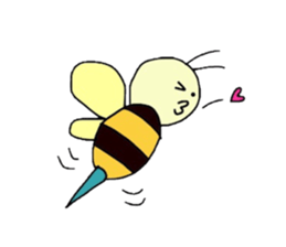 The life of flying bats and bees sticker #2027627