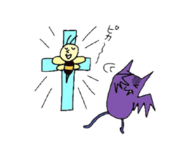 The life of flying bats and bees sticker #2027633