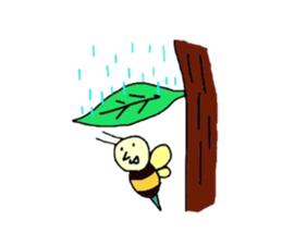The life of flying bats and bees sticker #2027635