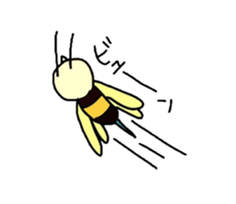 The life of flying bats and bees sticker #2027639