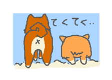 Shiba and Corgi sticker #2028524