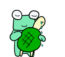 Squar face,Frog family sticker #2028529