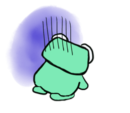 Squar face,Frog family sticker #2028533