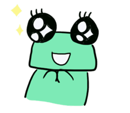 Squar face,Frog family sticker #2028534