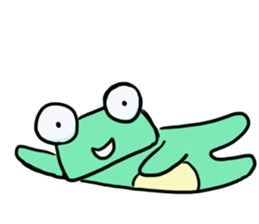 Squar face,Frog family sticker #2028538