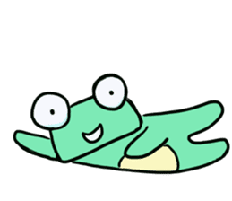 Squar face,Frog family sticker #2028538