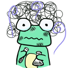 Squar face,Frog family sticker #2028546