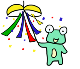 Squar face,Frog family sticker #2028548