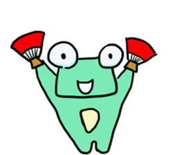 Squar face,Frog family sticker #2028551