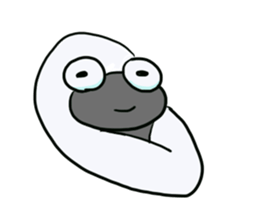 Squar face,Frog family sticker #2028562