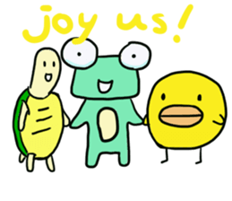 Squar face,Frog family sticker #2028564