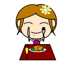 Daily life of "Okuchan" sticker #2028806