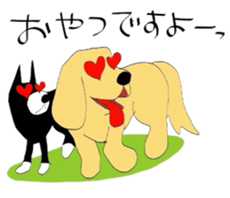 Girl and dog sticker #2028937