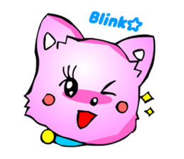 Kawaii Cat Pikaneko (Greeting & Digging) sticker #2029206