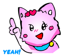 Kawaii Cat Pikaneko (Greeting & Digging) sticker #2029211