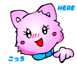 Kawaii Cat Pikaneko (Greeting & Digging) sticker #2029212