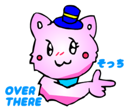 Kawaii Cat Pikaneko (Greeting & Digging) sticker #2029214