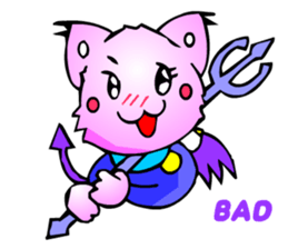 Kawaii Cat Pikaneko (Greeting & Digging) sticker #2029218