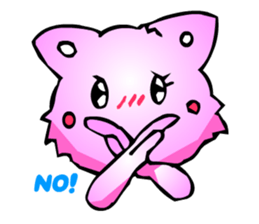 Kawaii Cat Pikaneko (Greeting & Digging) sticker #2029227