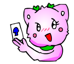 Kawaii Cat Pikaneko (Greeting & Digging) sticker #2029242