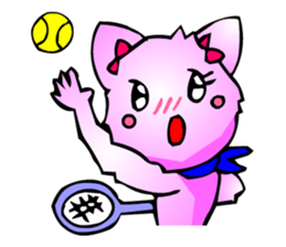 Kawaii Cat Pikaneko (Greeting & Digging) sticker #2029244