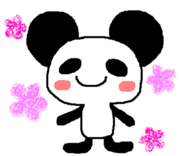 Panda of the big ear sticker #2030005