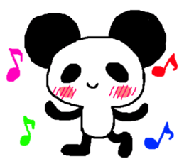 Panda of the big ear sticker #2030008