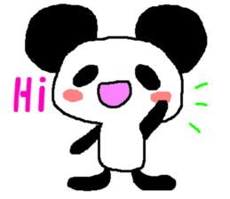 Panda of the big ear sticker #2030010