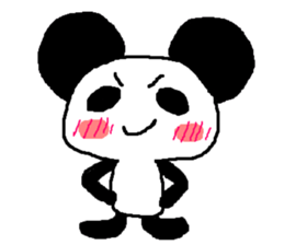 Panda of the big ear sticker #2030011