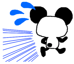 Panda of the big ear sticker #2030012