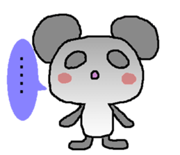 Panda of the big ear sticker #2030013