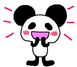 Panda of the big ear sticker #2030014