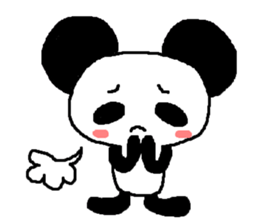 Panda of the big ear sticker #2030019