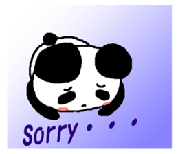 Panda of the big ear sticker #2030023