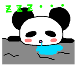 Panda of the big ear sticker #2030030