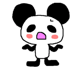 Panda of the big ear sticker #2030035