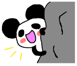 Panda of the big ear sticker #2030040