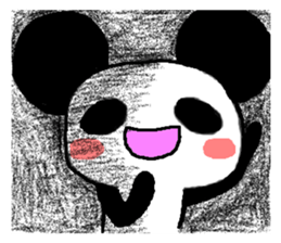 Panda of the big ear sticker #2030042