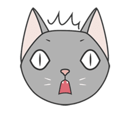 cutie cat face sticker #2030526