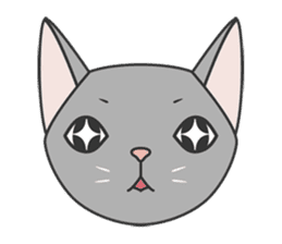 cutie cat face sticker #2030539