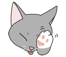 cutie cat face sticker #2030546