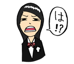 Complex girl and Simple boy sticker #2030654