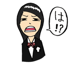 Complex girl and Simple boy sticker #2030654