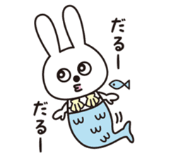 Sticker of a rabbit pretty loosely sticker #2031185