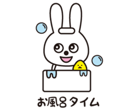 Sticker of a rabbit pretty loosely sticker #2031195