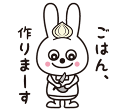 Sticker of a rabbit pretty loosely sticker #2031196