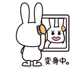 Sticker of a rabbit pretty loosely sticker #2031199