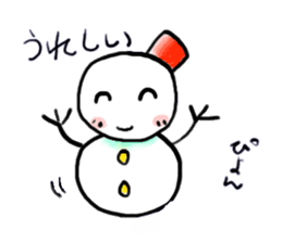 The 1st of snowman sticker #2032672