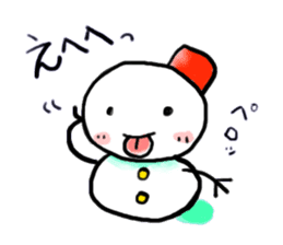 The 1st of snowman sticker #2032683
