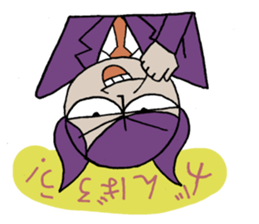 Bat-Uncle upside down Sticker by YOINEKO sticker #2032859